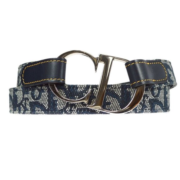 Christian Dior Trotter Belt Navy main image 12